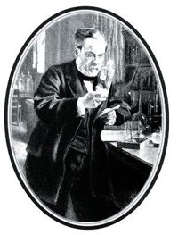 Louis Pasteur in the lab