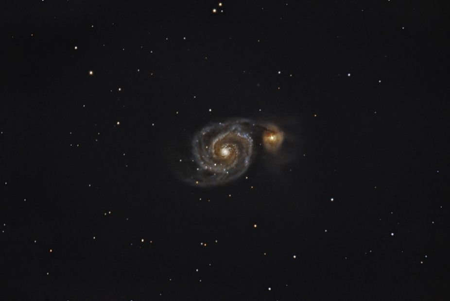 M51. The Whirlpool Galaxy.